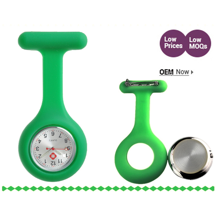 Silicone nurse_fob watch NS881 -Green