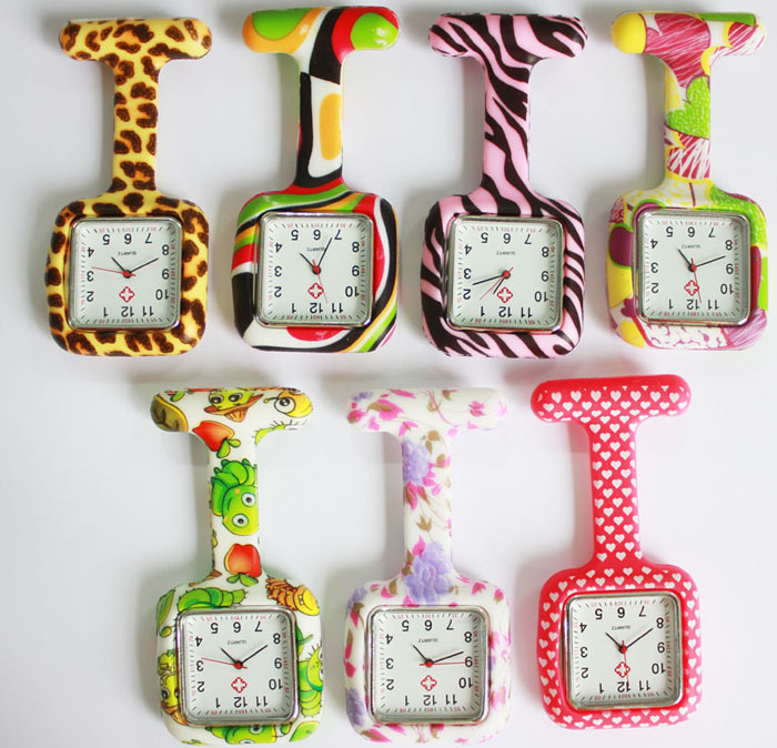 NS885 Square shaped fob nurse watch